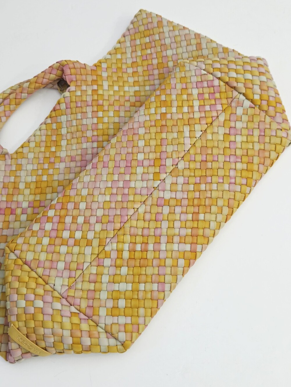 LIKE NEW NAGHEDI ST BARTHS LARGE TOTE BAG - SAFFRON - Picture 7 of 8